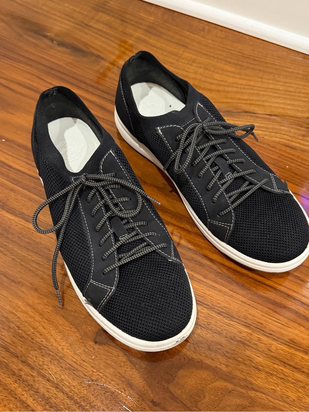dockers black mesh casual sneakers